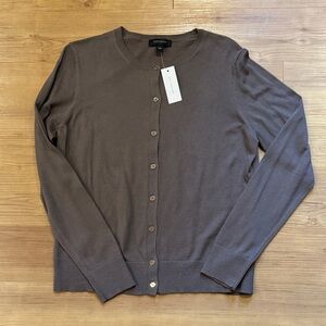 Ann Taylor Brown Cardigan Sweater
